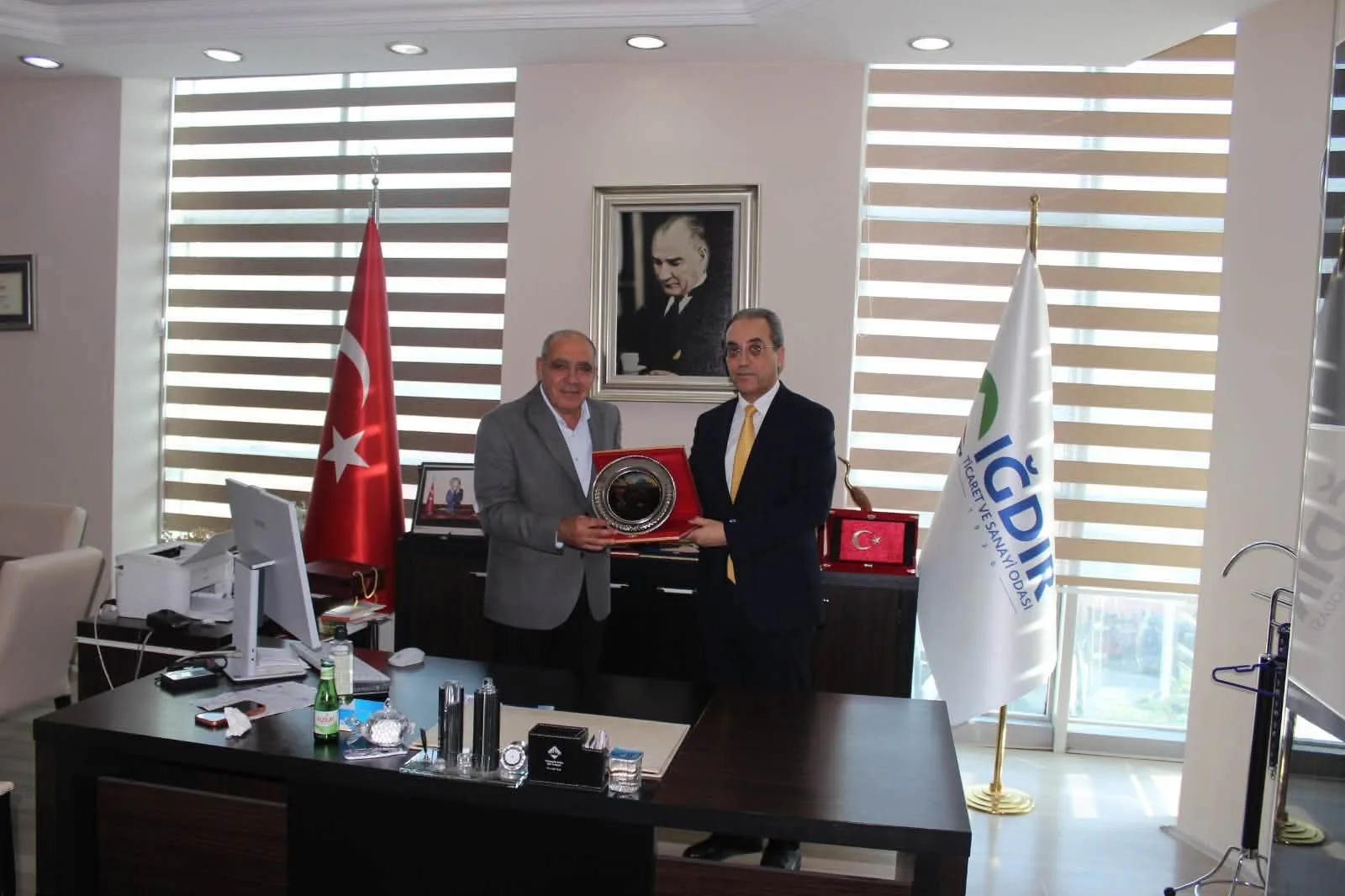 Nahçıvan Başkonsolosu Asip Kaya’dan Iğdır Ticaret ve Sanayi Odası’na Veda Ziyareti