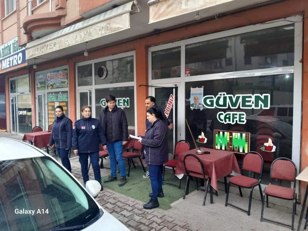 Iğdır'da Zabıta Denetimleri Kahvehanelerde
