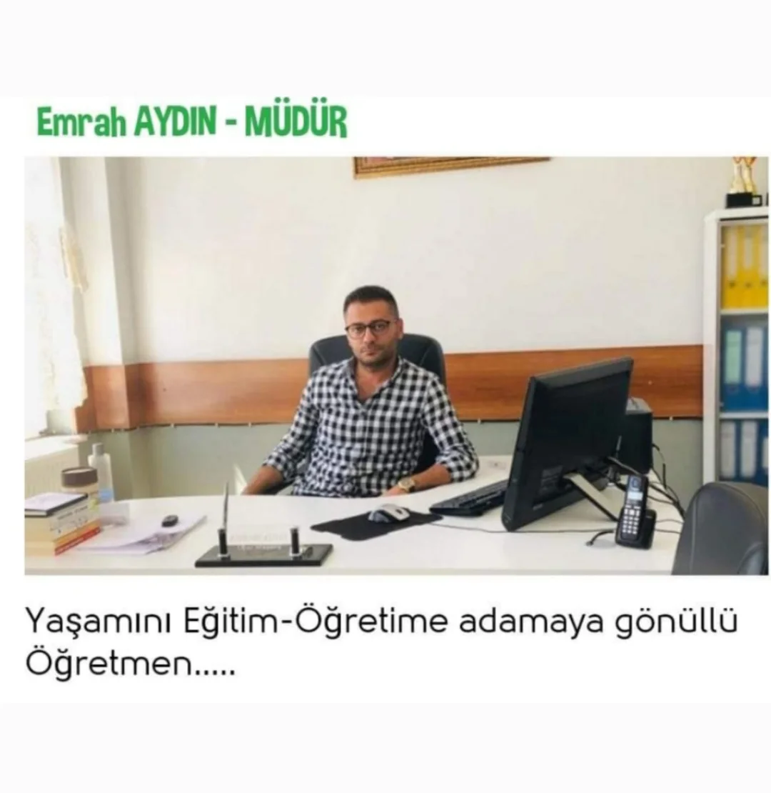 Emrah Aydın: Yüzbaşılar Köyü Ortaokul Müdürü: Köyde Başarısı...
