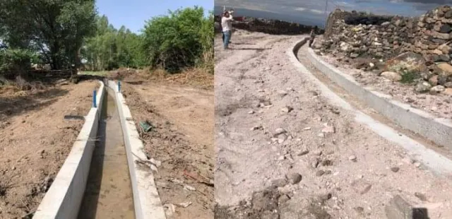 Iğdır İl Özel İdaresi'nin 2023-2024 faaliyetleri: Toprak Kanallarının Beton Kanala Dönüştürülmesi