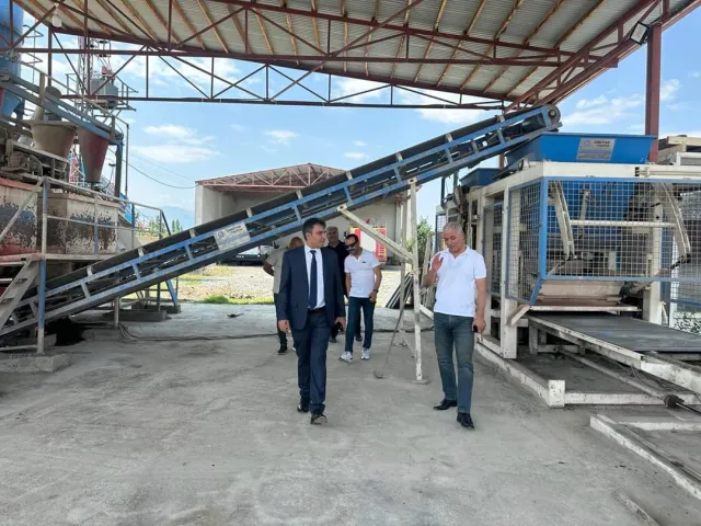 İl Özel İdaresine Ait Kilitli Parke Taşı Üretim Tesisi Seri Üretime Hazırlanıyor