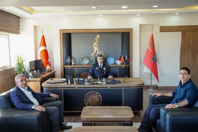 İl Sağlık Müdürü ve İl Emniyet Müdürü Bir Araya Geldi