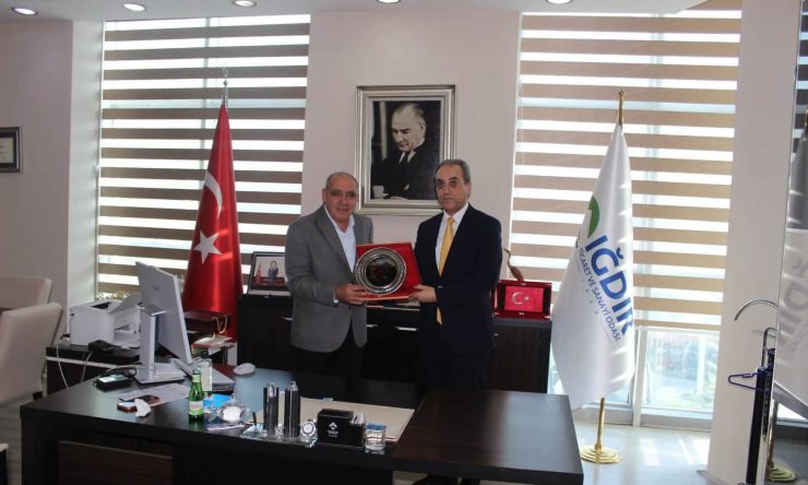 Nahçıvan Başkonsolosu Asip Kaya’dan Iğdır Ticaret ve Sanayi Odası’na Veda Ziyareti